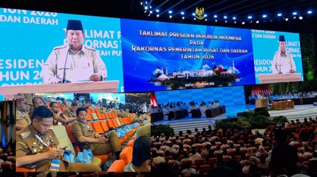 BUPATI Sidoarjo, H. Subandi, S.H., M.Kn., menghadiri Rapat Koordinasi Nasional (Rakornas) Pemerintah Pusat dan Daerah Tahun 2026