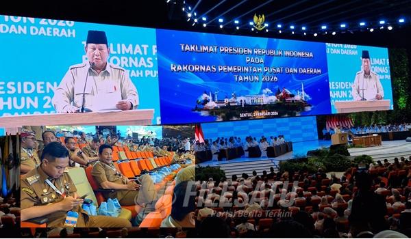 BUPATI Sidoarjo, H. Subandi, S.H., M.Kn., menghadiri Rapat Koordinasi Nasional (Rakornas) Pemerintah Pusat dan Daerah Tahun 2026