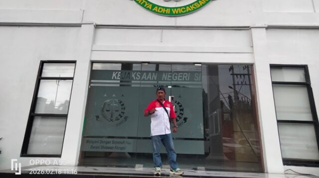 Joko Lira saat sampaikan ke Kejari Sidoarjo