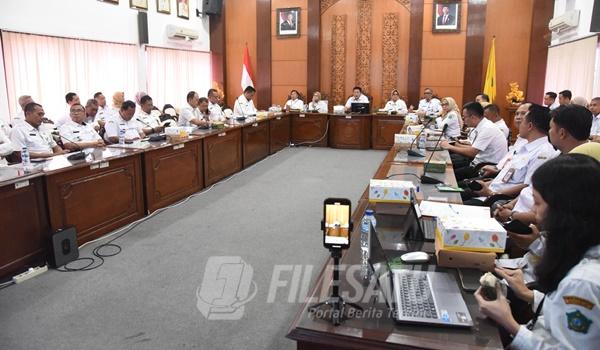 Rapat Koordinasi Pelaksanaan Pagu Indikatif Wilayah Kecamatan (PIWK) di Ruang Delta Wicaksana, Kantor Setda Sidoarjo