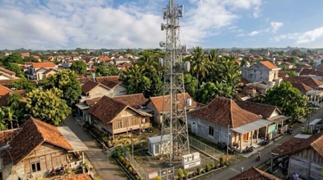 Base Transceiver Station (BTS) di Desa Pagerwojo, Kecamatan Buduran, Kabupaten Sidoarjo,