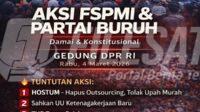 Buruh Gelar Aksi di Kemenaker Besok Buruh Gelar Aksi di Kemenaker Besok