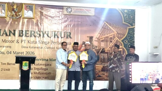 PT Kutasingaperbangsa Gelar Bukber dan Serahkan Bantuan Rutilahu bagi Masyarakat Karawang