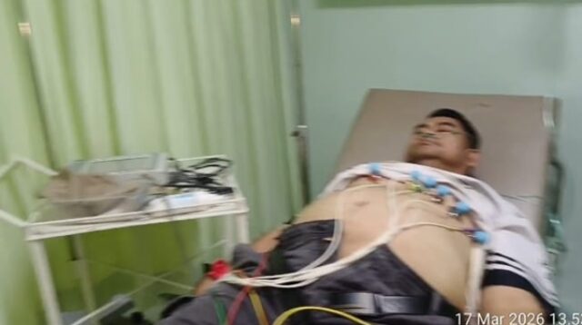 Wartawan Senior Raden Muhammad Wahyu Dirawat di RS Antonio Baturaja