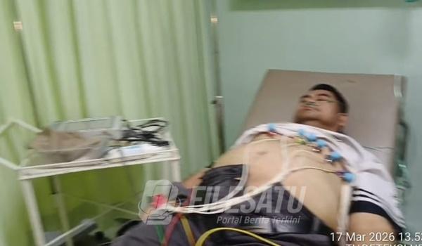 Wartawan Senior Raden Muhammad Wahyu Dirawat di RS Antonio Baturaja