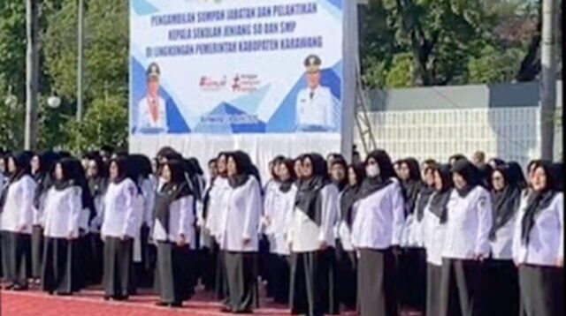 Bupati Karawang Lantik 193 Kepala Sekolah