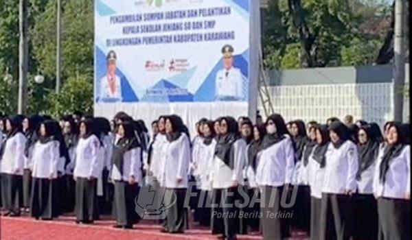 Bupati Karawang Lantik 193 Kepala Sekolah