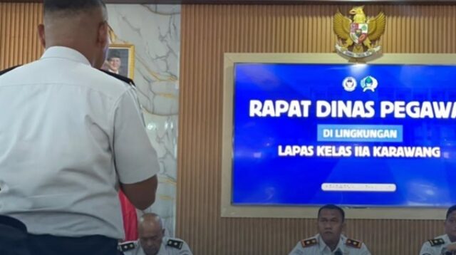 Kalapas Karawang pimpin Rapat Dinas