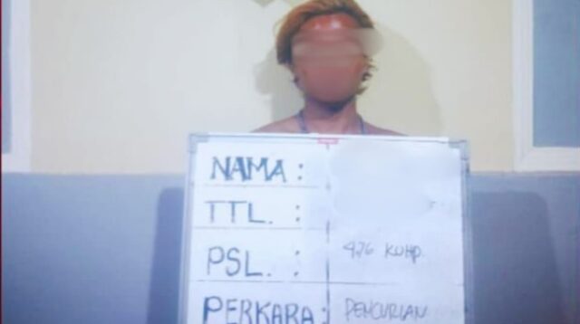 Pelaku Curanmor yang diamankan Polisi