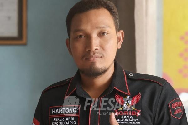 Hartono sebagai Sekretaris DPC Grib Jaya Sidoarjo