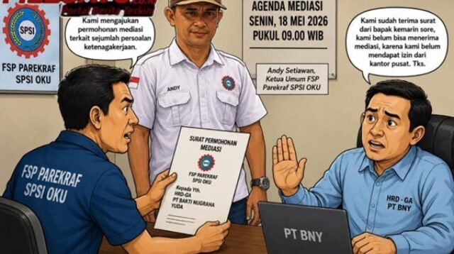 Iustrasi Serikat Pekerja Surati PT BNY