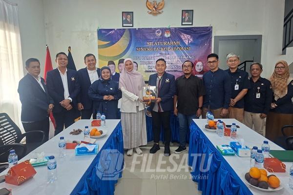 KPU karawang sambangi Kantor DPD NasDem Karawang