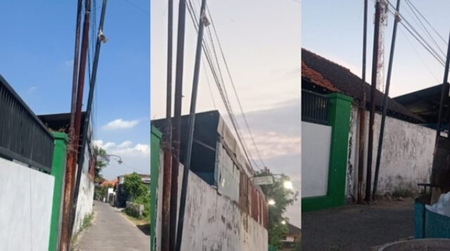 Tiang Wi-Fi Miring di Pademonegoro Dinilai Abaikan Keselamatan Warga