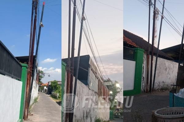 Tiang Wi-Fi Miring di Pademonegoro Dinilai Abaikan Keselamatan Warga