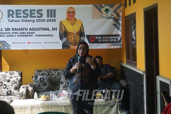 Anggota DPRD Jawa Barat Sri Rahayu Agustina saat melaksanakan reses di Kutanagara