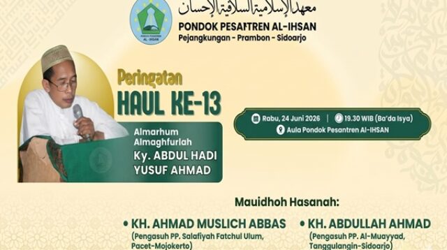 Haul ke-13 KH Abdul Hadi Yusuf Ahmad di Ponpes Al-Ihsan