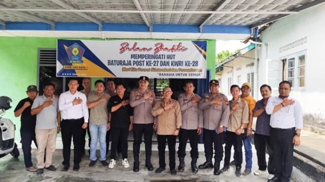 AKBP Helmy Tamaela, S.I.K., M.I.K., melakukan kunjungan silaturahmi ke Kantor Baturaja Pos-KWRI OKU