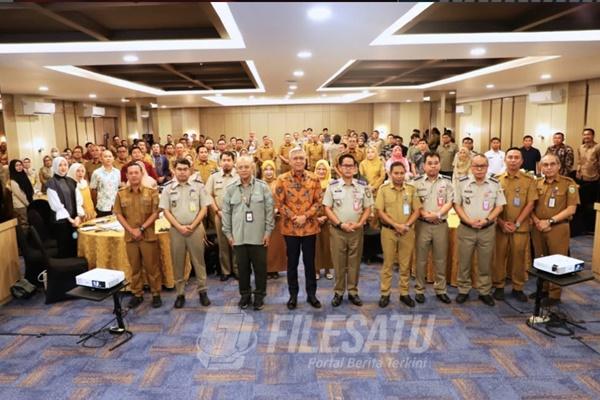 Kepala Kantor Pertanahan OKI Ikuti Rakor dan Verifikasi Data LP2B
