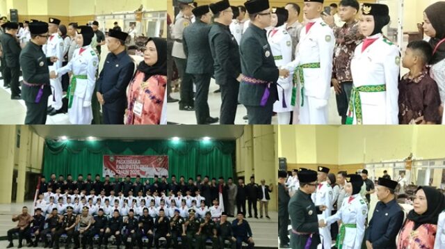 36 Paskibraka OKU yang Dikukuhkan Bupati