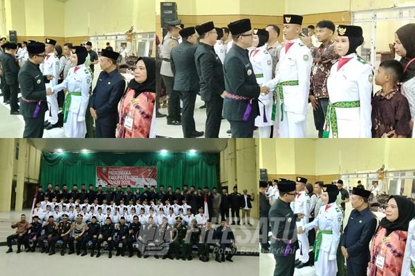 36 Paskibraka OKU yang Dikukuhkan Bupati