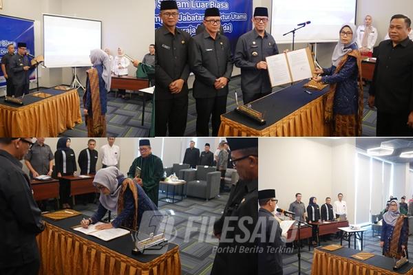 Bupati Oku Lantik Nilawati Sebagai Dirut Baru BPR Baturaja
