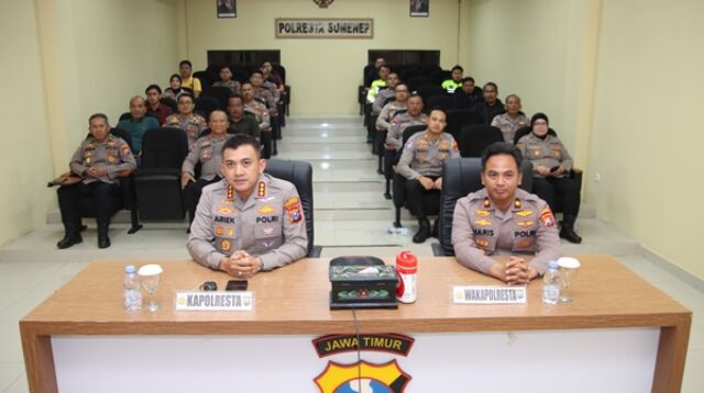 Kapolresta Sumenep Bersama PJU Ikuti Nobar Malam Penganugerahan Hoegeng Awards 2026
