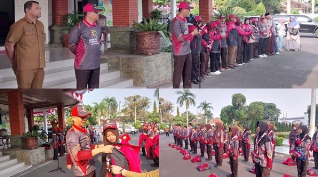 Sekda OKU Lepas 53 Pramuka Terbaik Menuju Jamnas XII Cibubur