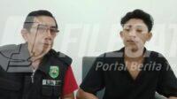 Yandre alias Kiting saat diwawancarai oleh Bang Bento dari Global Sumsel TV