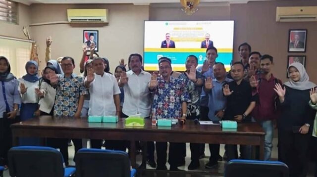 Sosialisasi “Tekad Anti Gratifikasi dan Penguatan Integritas” yang digelar di Kantor Dinas P2CKTR Sidoarjo