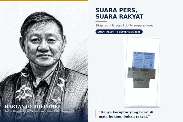 Ketua Umum Persatuan Jurnalis Indonesia (PJI) Hartanto Boechori