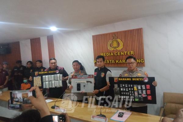 Konferensi Pers yang digelar Polresta Karawang