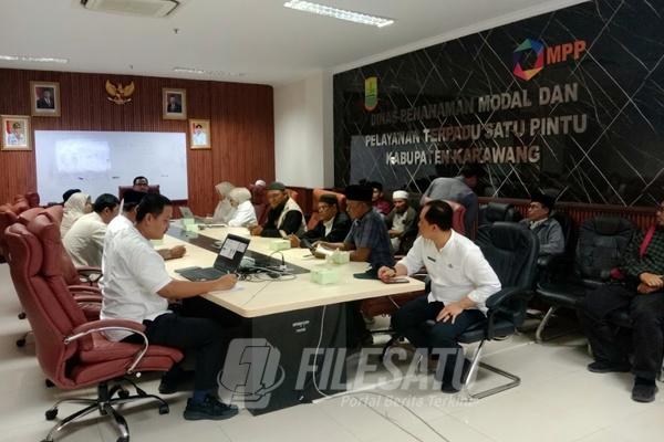 Rapat Dengar Pendapat Lintas OPD yang digelar Dinas Penanaman Modal dan Pelayanan Terpadu Satu Pintu (DPMPTSP) Kabupaten Karawang
