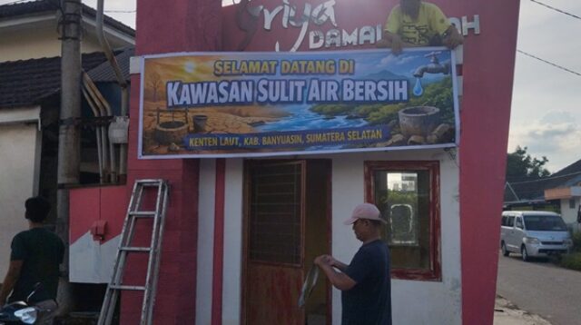 Warga Kenten Raya Kembali Pasang Spanduk